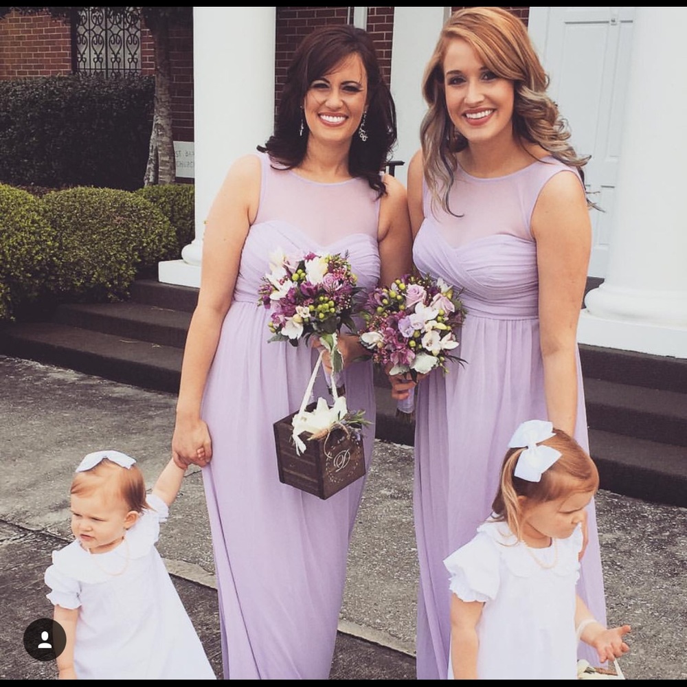 Two bridesmaids dresses from Davids Bridal